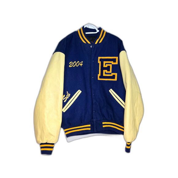 Game Sportswear Other - Game Sportswear Varsity Jacket 2004 Wool Leather USA Made Men's Size XL Blue